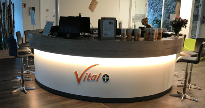 Die Theke im Vital Plus