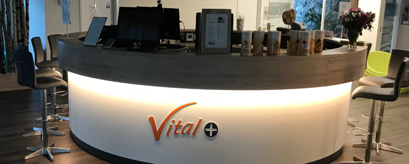 Die Theke im Vital Plus